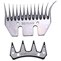 Kit de cuchillas y peines 83 mm curvo para Esquilar Ovejas de la marca Beiyuan universal compatible con todas las…